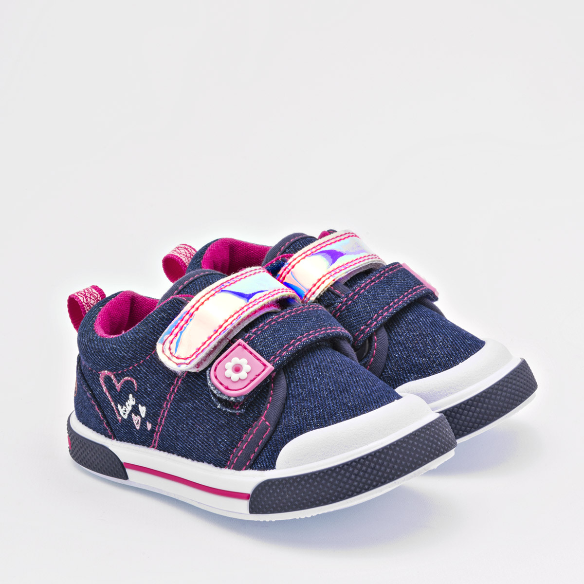 Foto 3 pulgar | Bubble Gummers Tenis Para Bebé Niña Azul Fucsia