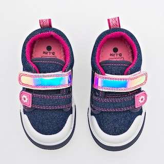 Foto 3 | Bubble Gummers Tenis Para Bebé Niña Azul Fucsia