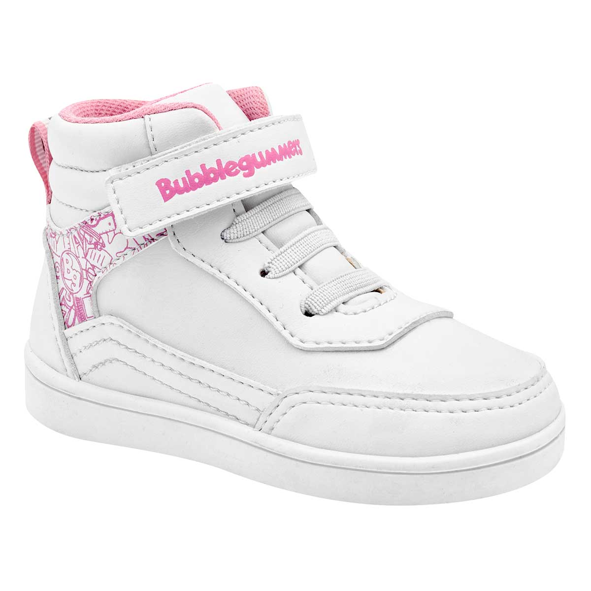 Foto 1 | Bubble Gummers Tenis Urbano Para Niña Blanco Rosa