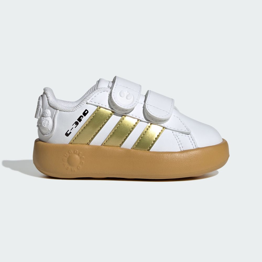 Foto 2 | Droids Grand Court Cf I Adidas Blanco Niños