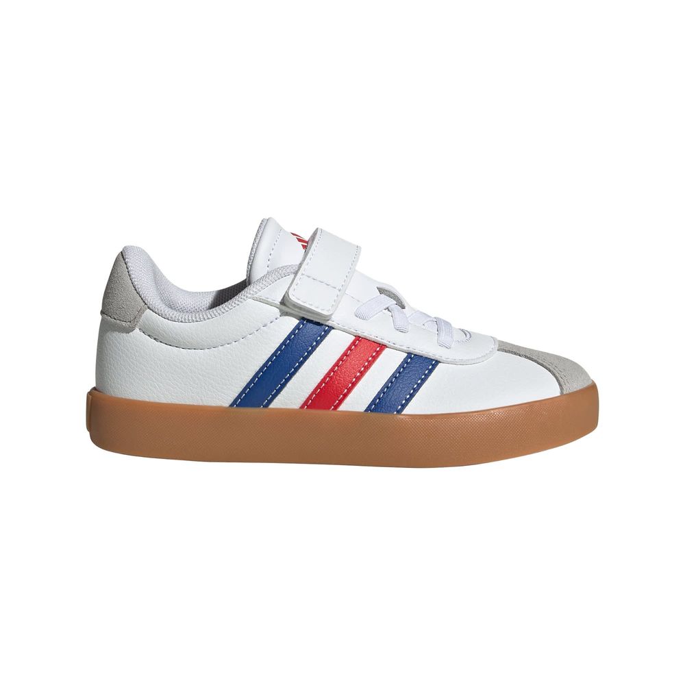 Foto 1 | Tenis Vl Court 3.0 Skateboarding Niños Adidas Blanco Niños