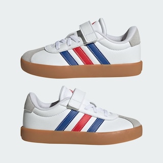 Foto 8 | Tenis Vl Court 3.0 Skateboarding Niños Adidas Blanco Niños