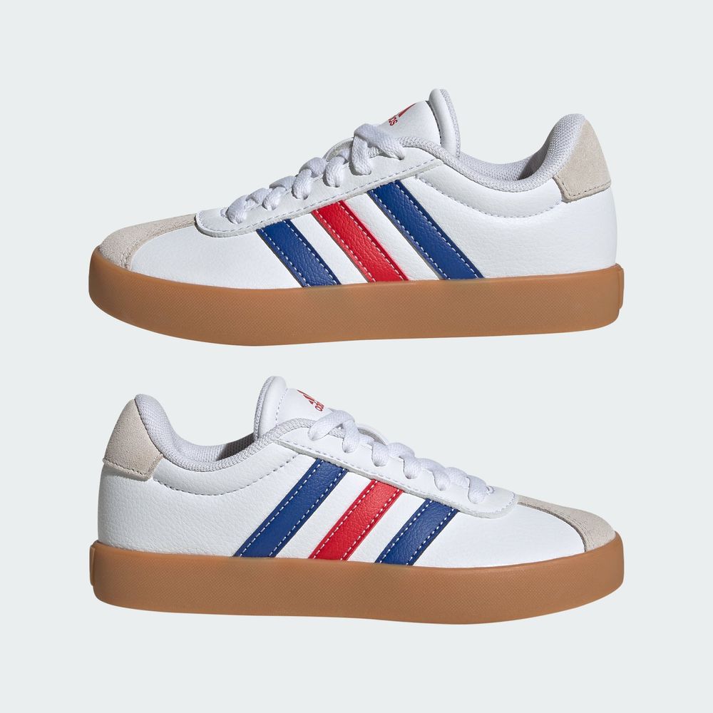Foto 9 pulgar | Tenis Vl Adidas Court 3.0 Niños Adidas Blanco Niños