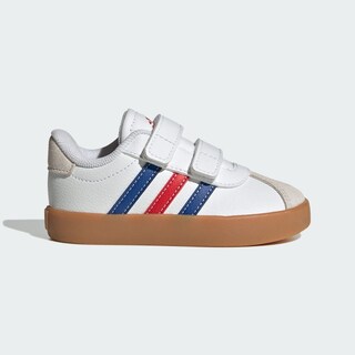 Foto 2 | Tenis Vl Court 3.0 Skateboarding Niños Adidas Blanco Niños