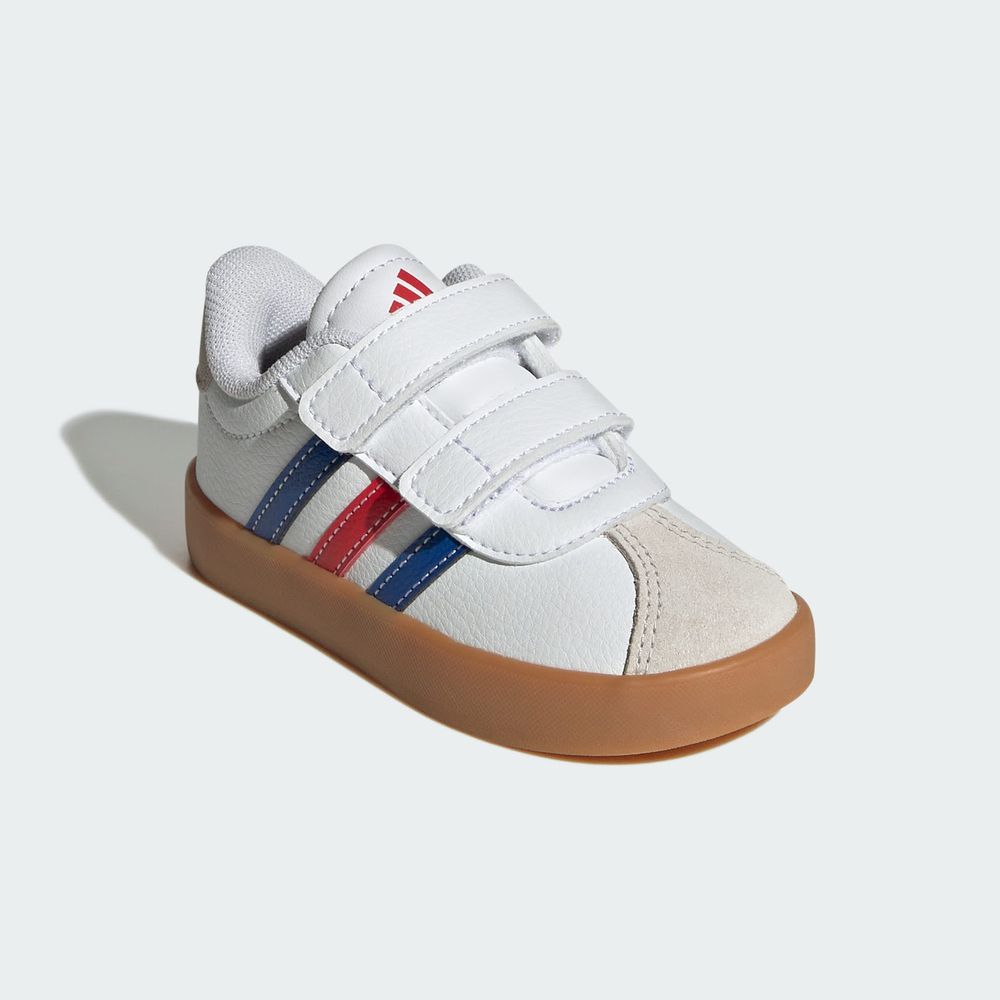 Foto 6 | Tenis Vl Court 3.0 Skateboarding Niños Adidas Blanco Niños
