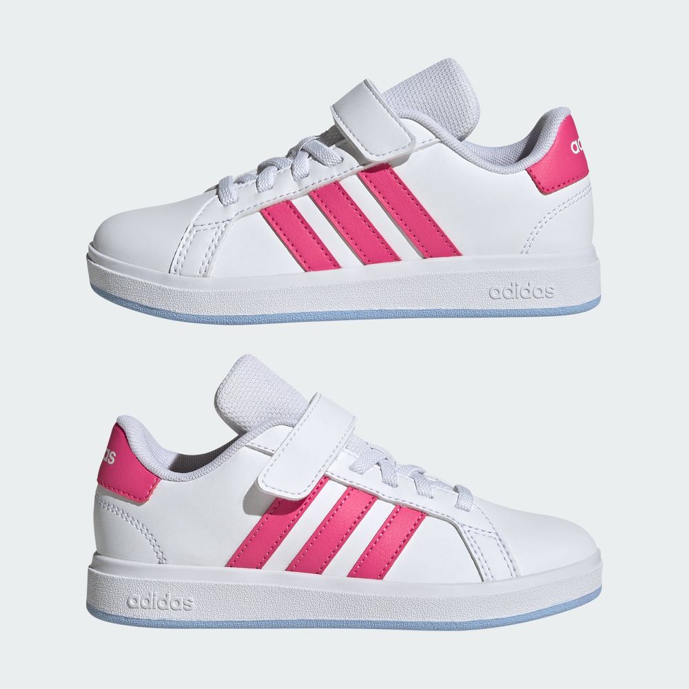 Foto 9 pulgar | Tenis Grand Court 2.0 Niños Adidas Blanco Niños