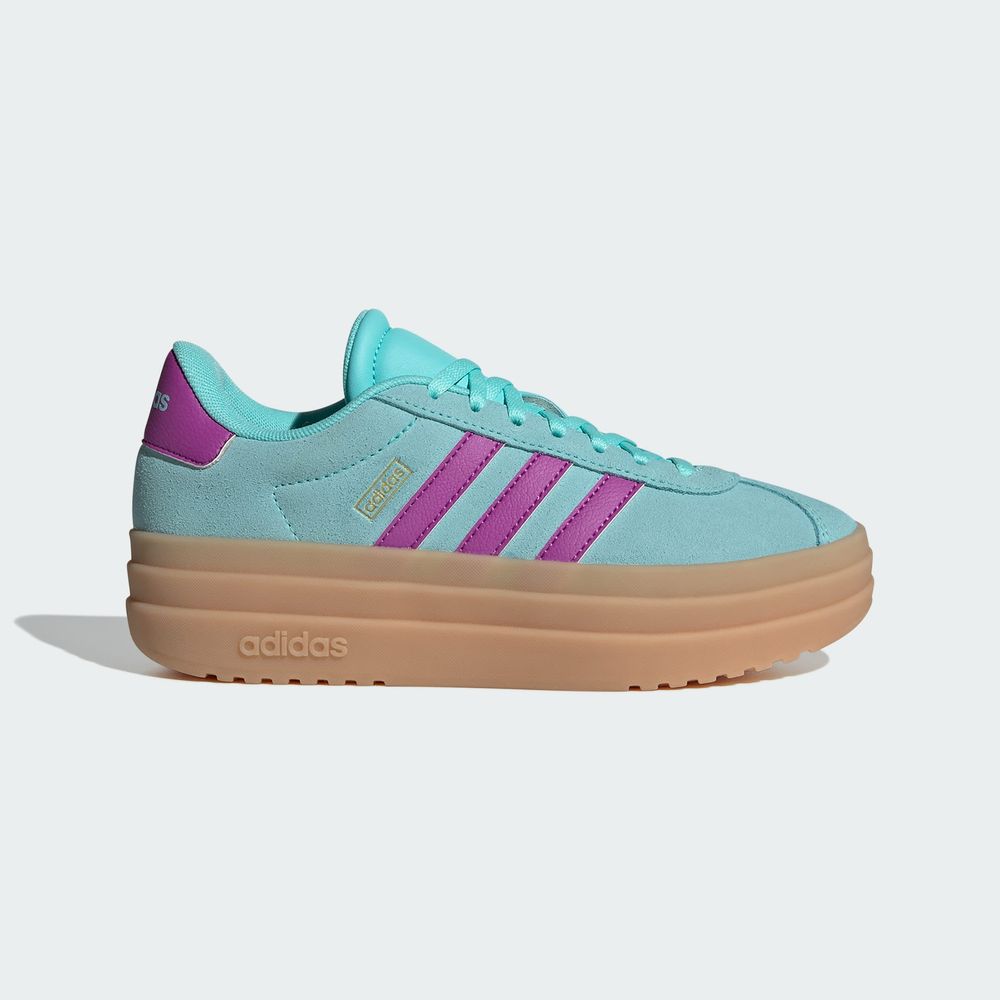 Foto 3 pulgar | Tenis Adidas Vl Court Bold Kids Adidas Turquesa Niños