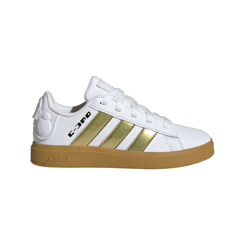 Foto 2 pulgar | Droids Grand Court 2.0 K Adidas Blanco Niños