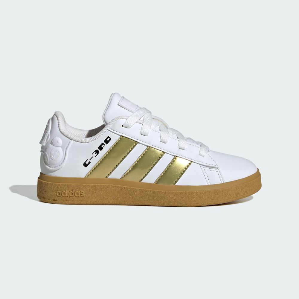 Foto 3 pulgar | Droids Grand Court 2.0 K Adidas Blanco Niños
