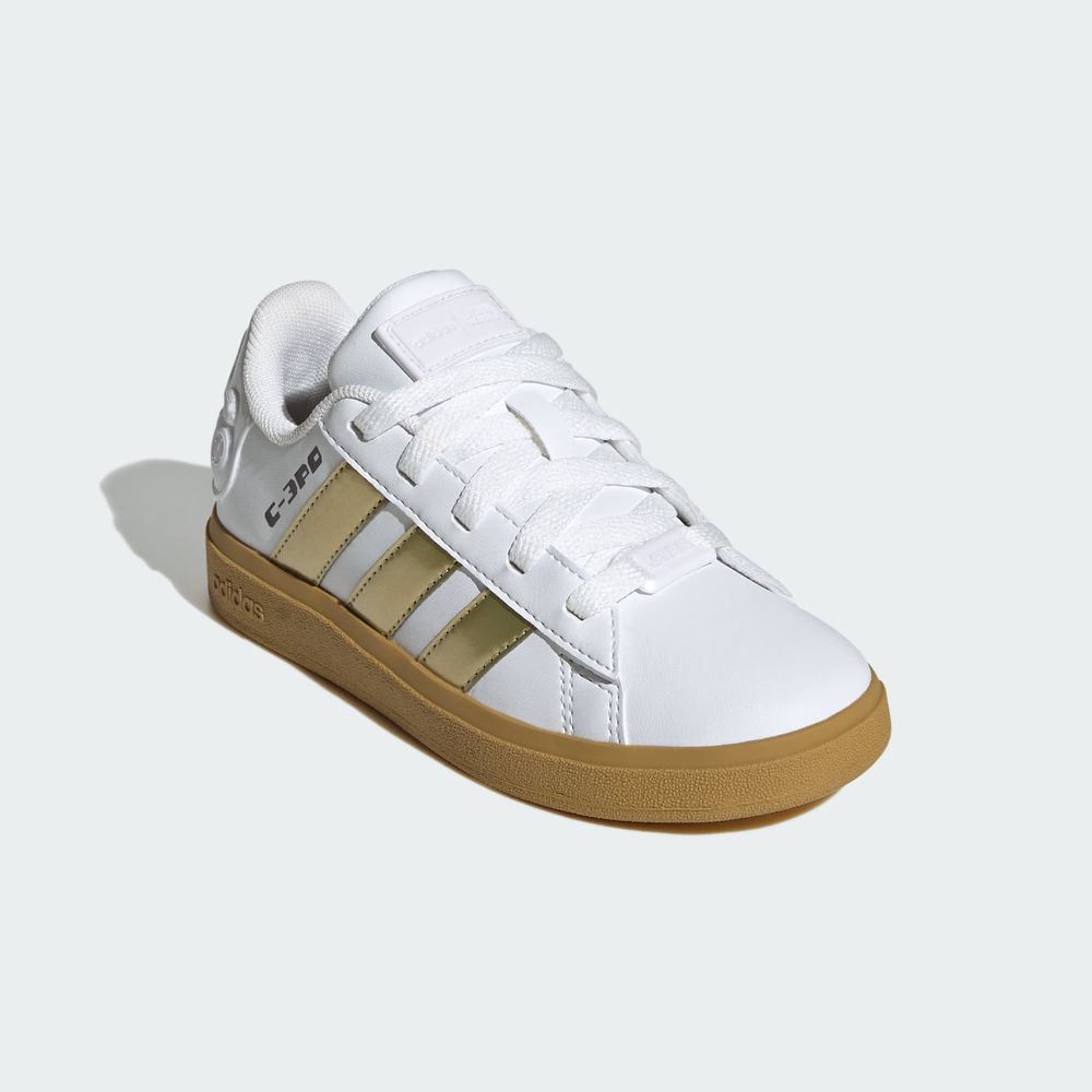 Foto 7 pulgar | Droids Grand Court 2.0 K Adidas Blanco Niños