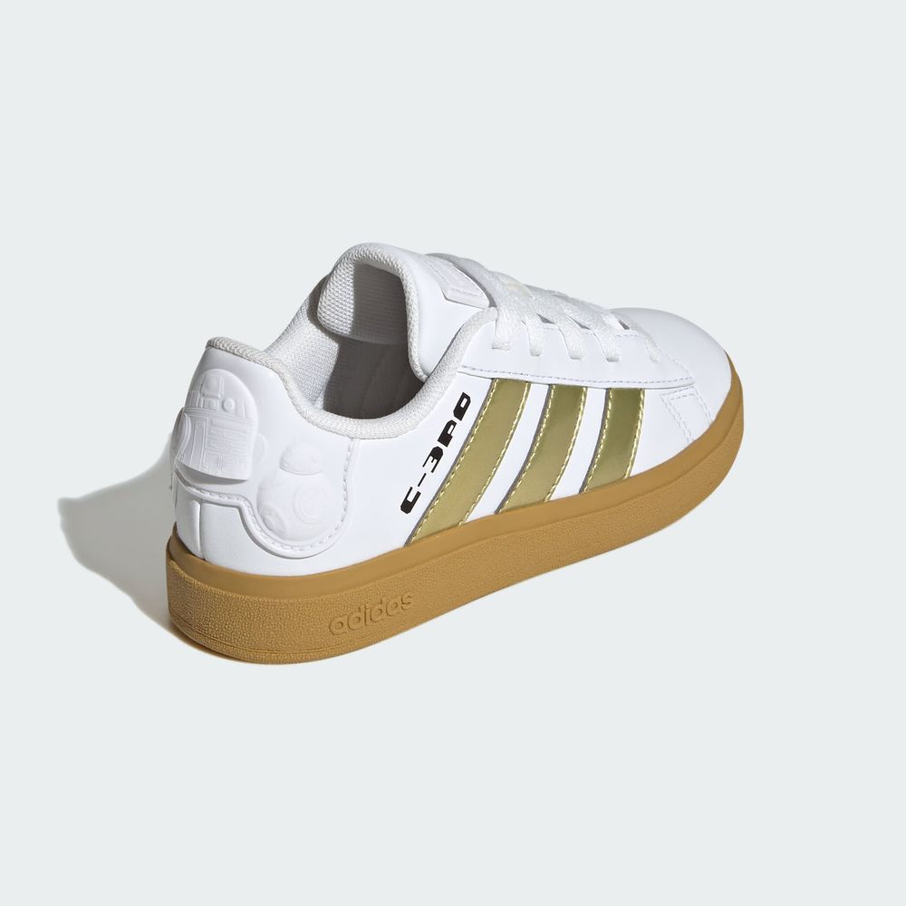 Foto 8 pulgar | Droids Grand Court 2.0 K Adidas Blanco Niños