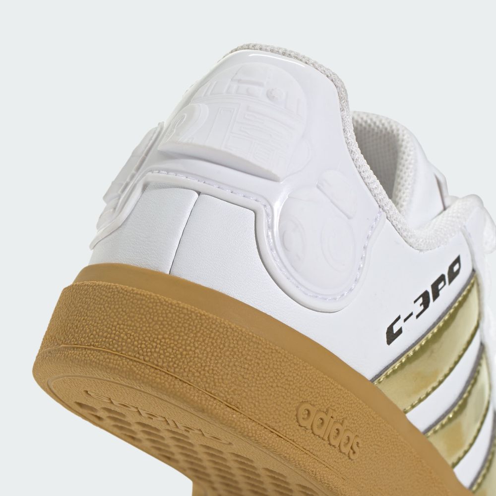Foto 9 pulgar | Droids Grand Court 2.0 K Adidas Blanco Niños