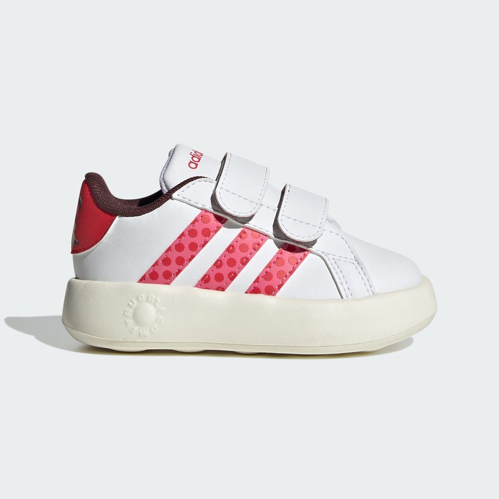 Foto 3 pulgar | Grand Court Minnie Cf I Adidas Blanco Niños