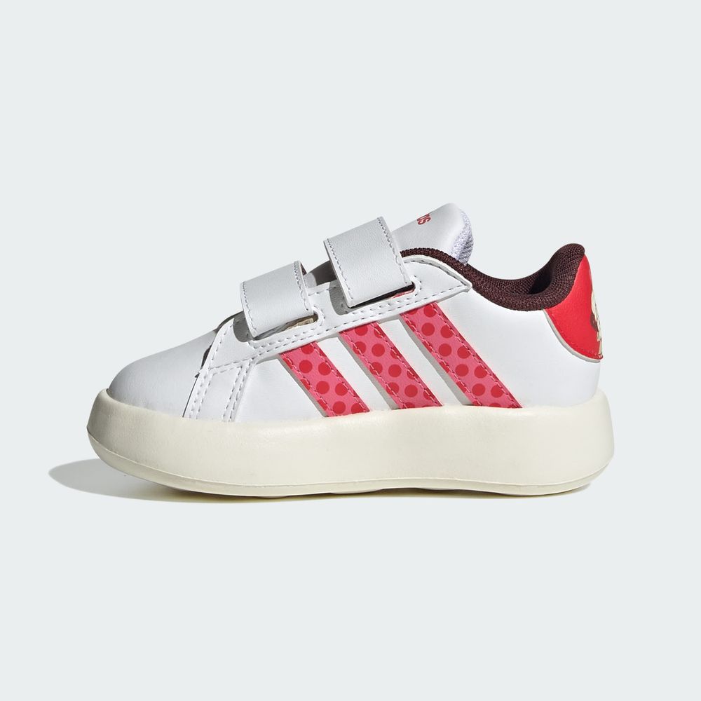 Foto 4 pulgar | Grand Court Minnie Cf I Adidas Blanco Niños