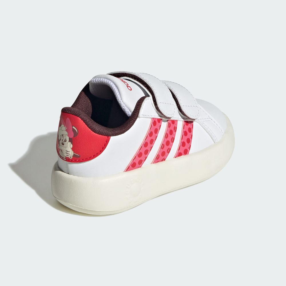 Foto 8 pulgar | Grand Court Minnie Cf I Adidas Blanco Niños