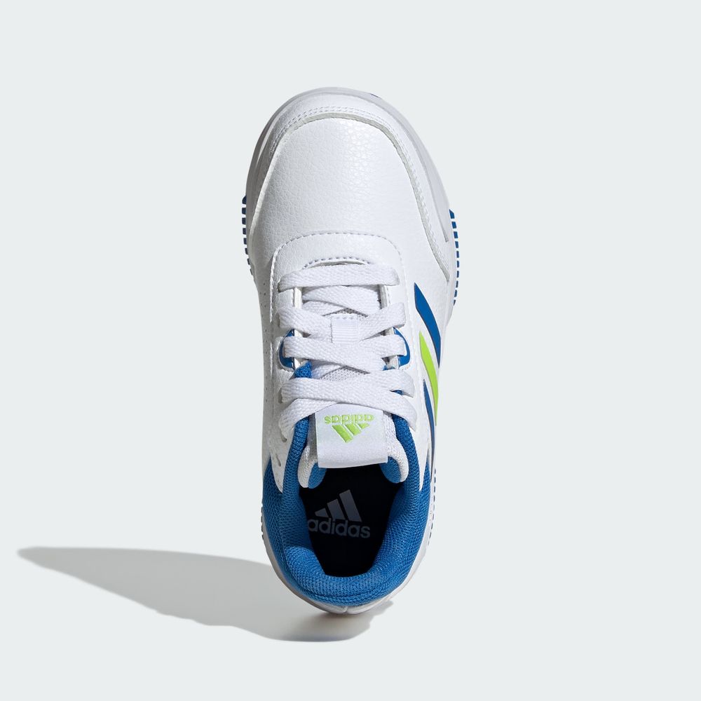 Foto 4 | Tenis Tensaur Sport Training Cierre De Cordones Adidas Blanco Niños