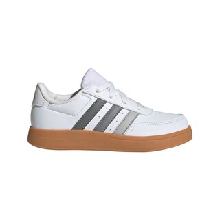 Foto 1 | Tenis Breaknet Lifestyle Adidas Court Con Cordones Adidas Blanco Niños