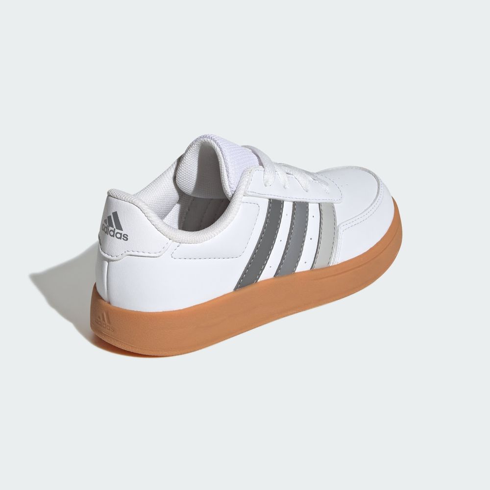 Foto 8 pulgar | Tenis Breaknet Lifestyle Adidas Court Con Cordones Adidas Blanco Niños