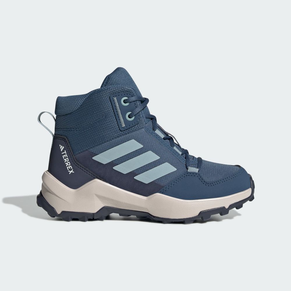Foto 3 pulgar | Tenis De Senderismo Terrex Ax4r Mid Adidas Azul Niños