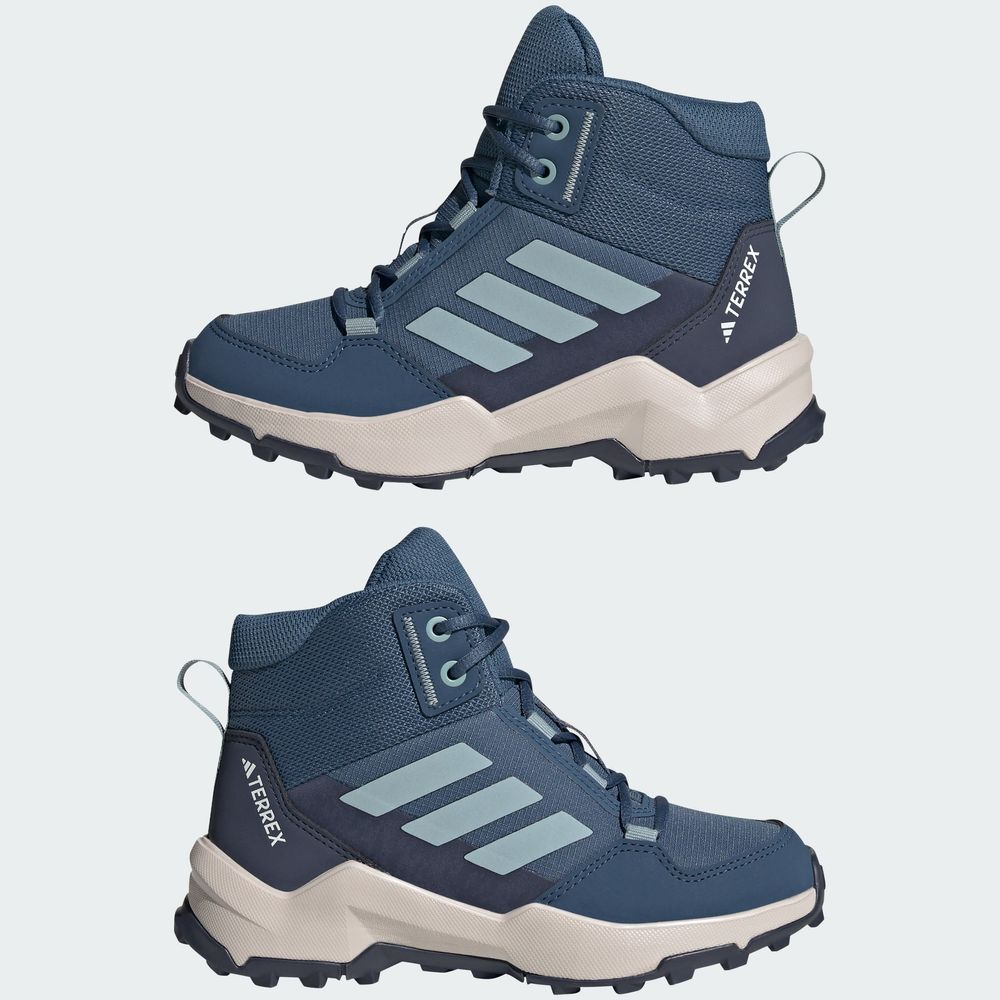 Foto 9 pulgar | Tenis De Senderismo Terrex Ax4r Mid Adidas Azul Niños