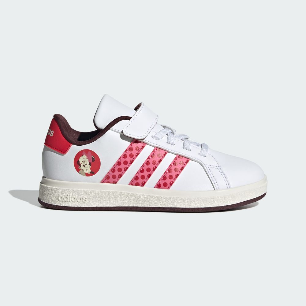 Foto 3 pulgar | Tenis Grand Court 2.0 Adidas Disney Minnie Mouse (niños) Adidas Blanco Niños