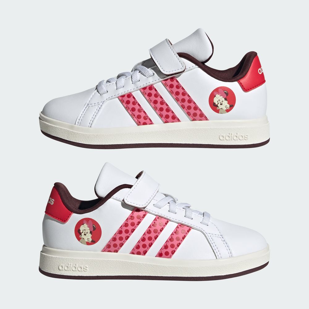 Foto 8 pulgar | Tenis Grand Court 2.0 Adidas Disney Minnie Mouse (niños) Adidas Blanco Niños