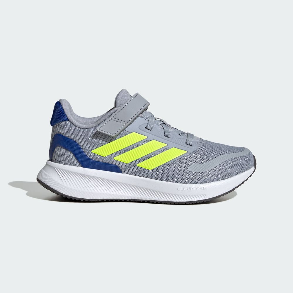 Foto 3 pulgar | Tenis Runfalcon 5 Kids Adidas Gris Niños
