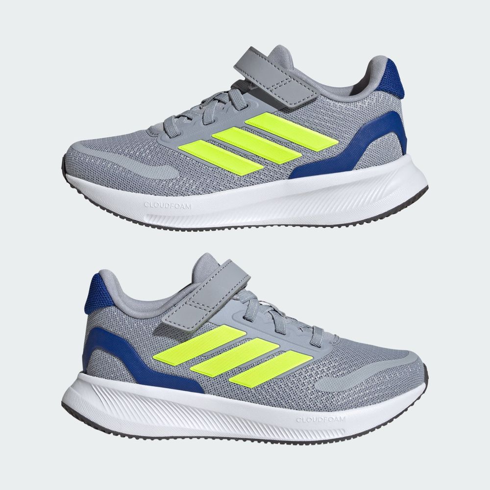 Foto 9 pulgar | Tenis Runfalcon 5 Kids Adidas Gris Niños