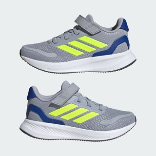 Foto 8 | Tenis Runfalcon 5 Kids Adidas Gris Niños