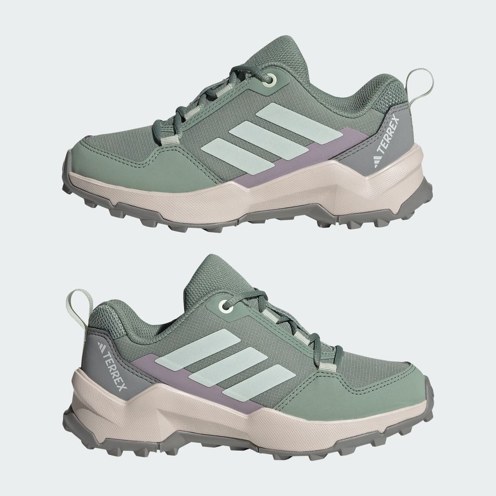 Foto 9 pulgar | Tenis De Senderismo Terrex Ax4r Adidas Verde Niños