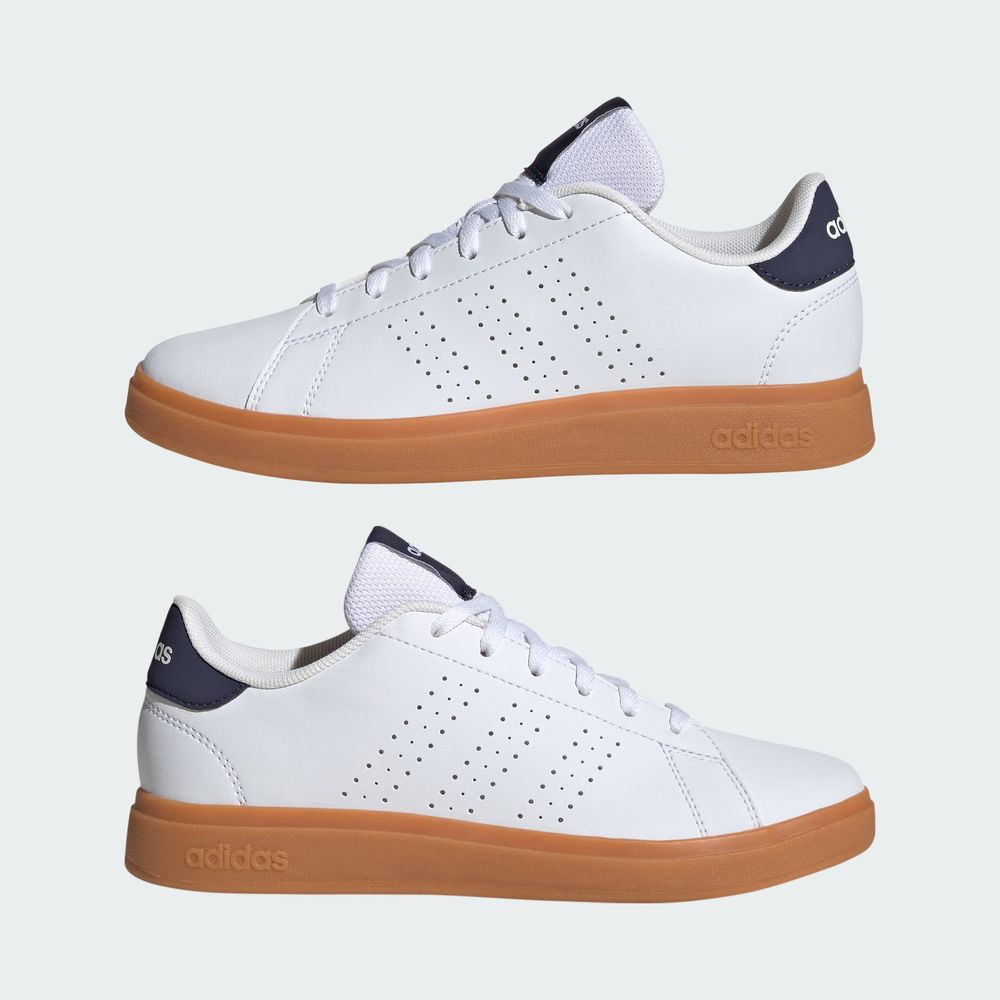 Foto 9 pulgar | Tenis Advantage Base 2.0 Niños Adidas Blanco Niños