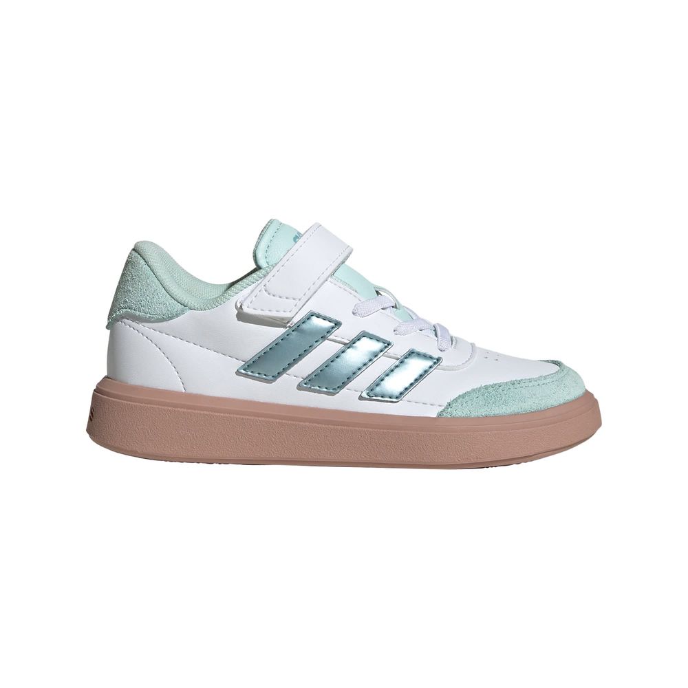 Foto 2 pulgar | Tenis Courtblock Adidas Blanco Niños