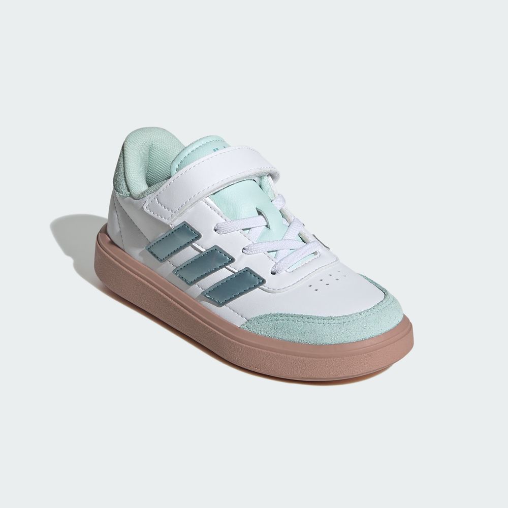 Foto 7 pulgar | Tenis Courtblock Adidas Blanco Niños