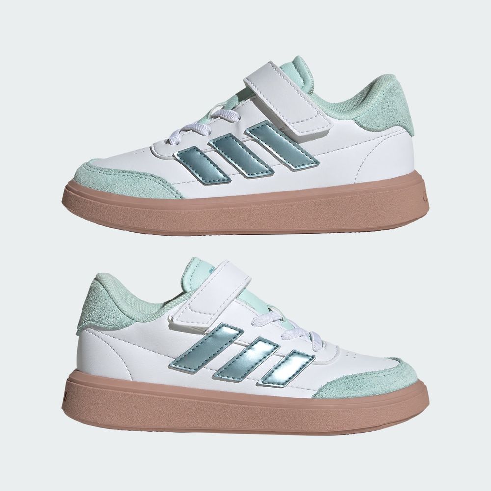 Foto 8 | Tenis Courtblock Adidas Blanco Niños
