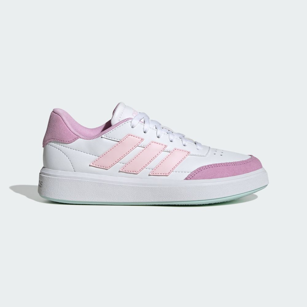 Foto 3 pulgar | Tenis Courtblock Adidas Blanco Niños