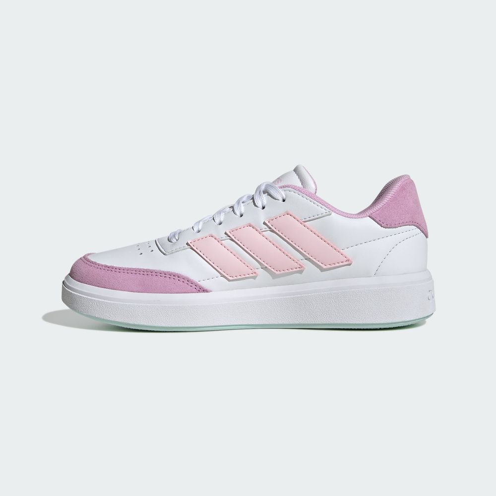 Foto 4 pulgar | Tenis Courtblock Adidas Blanco Niños