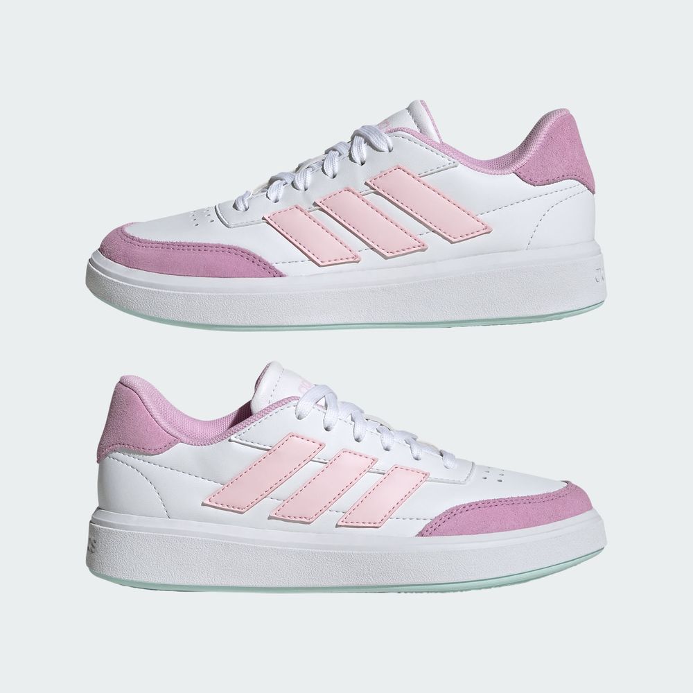 Foto 9 pulgar | Tenis Courtblock Adidas Blanco Niños