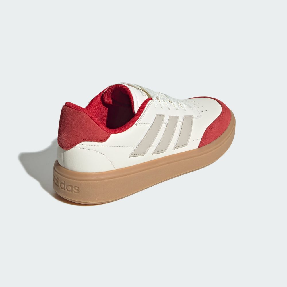 Foto 8 pulgar | Tenis Courtblock Adidas Blanco Niños