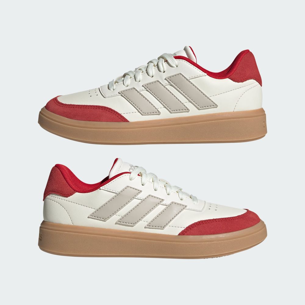 Foto 9 pulgar | Tenis Courtblock Adidas Blanco Niños