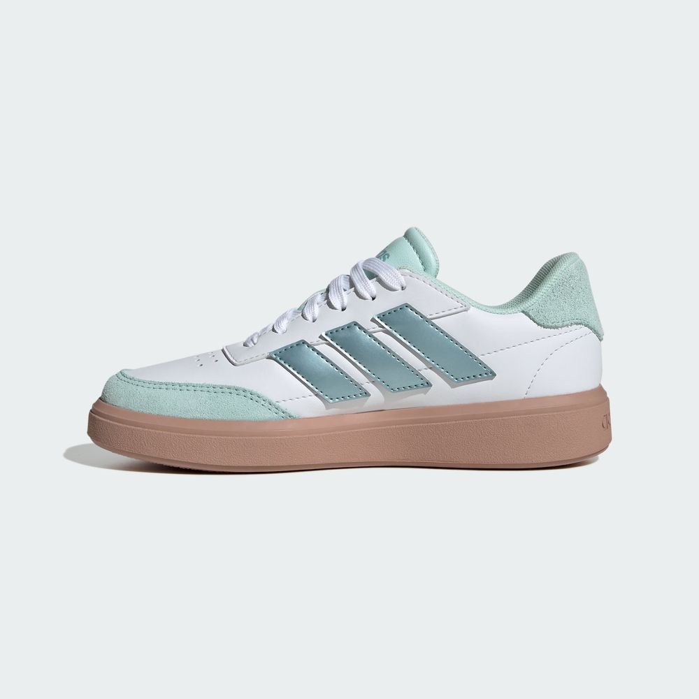 Foto 4 pulgar | Tenis Courtblock Adidas Blanco Niños