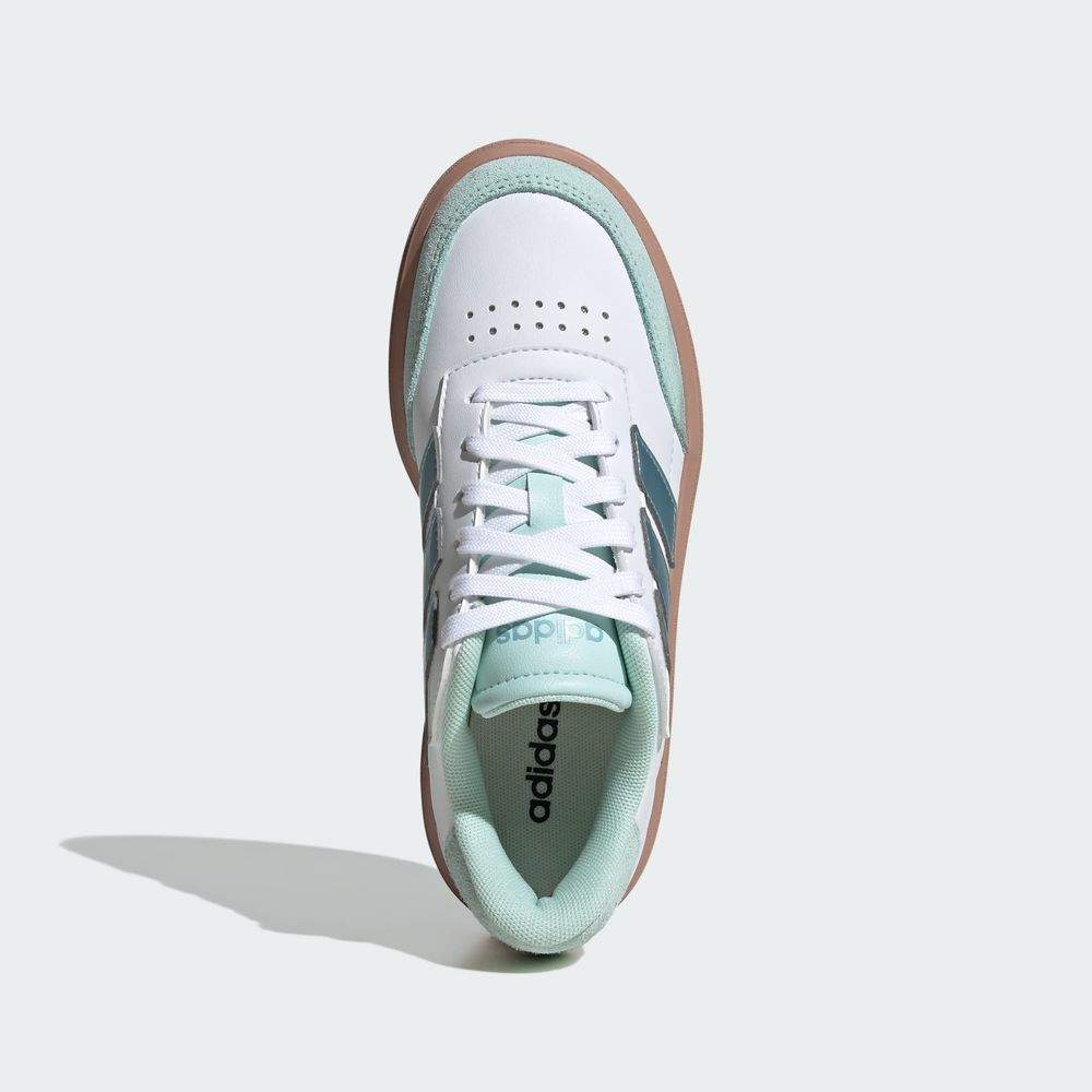 Foto 5 pulgar | Tenis Courtblock Adidas Blanco Niños