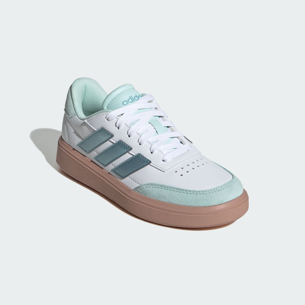 Foto 7 pulgar | Tenis Courtblock Adidas Blanco Niños