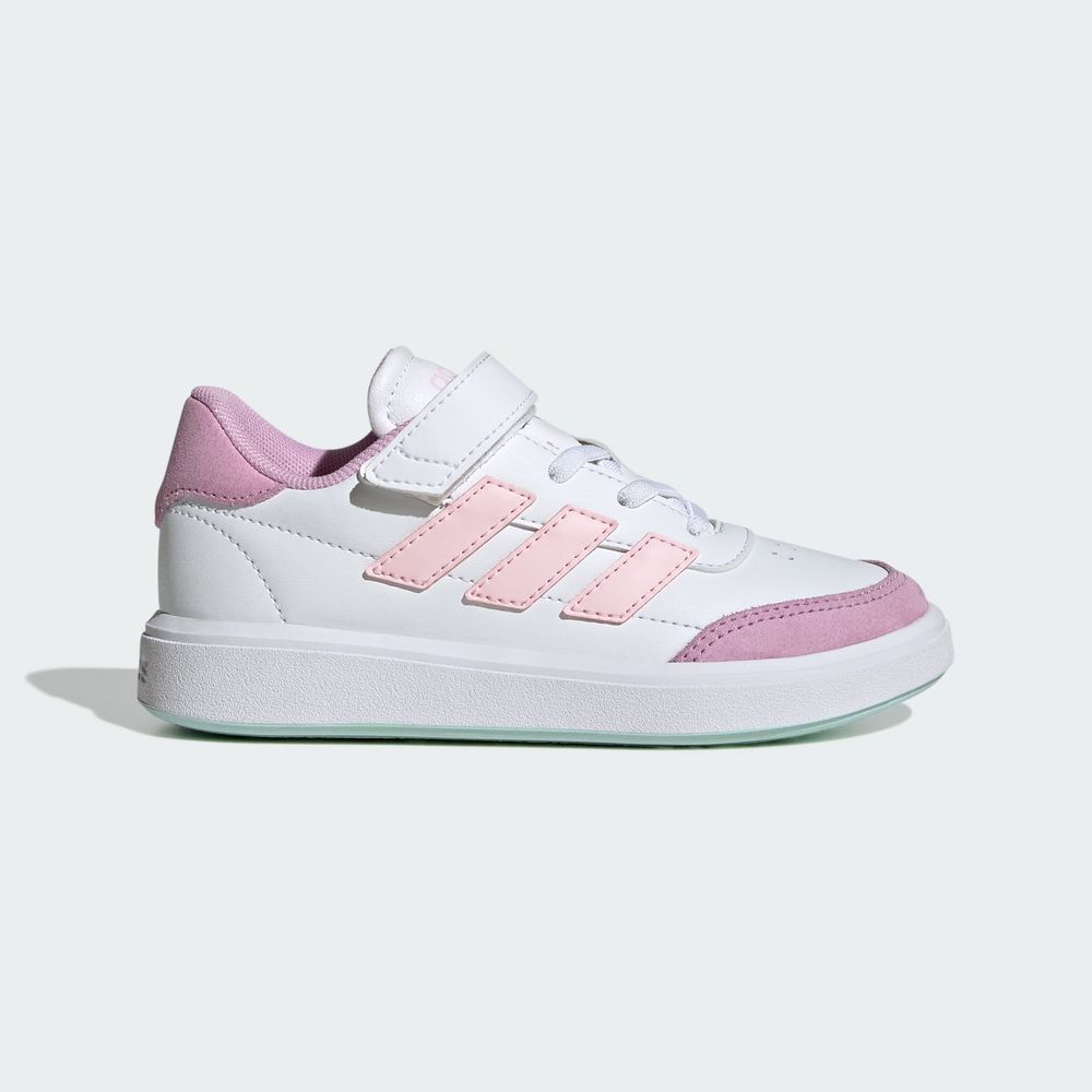 Foto 3 pulgar | Tenis Courtblock Adidas Blanco Niños