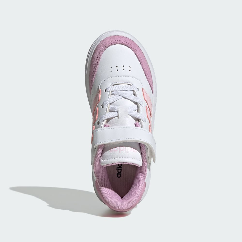 Foto 5 pulgar | Tenis Courtblock Adidas Blanco Niños