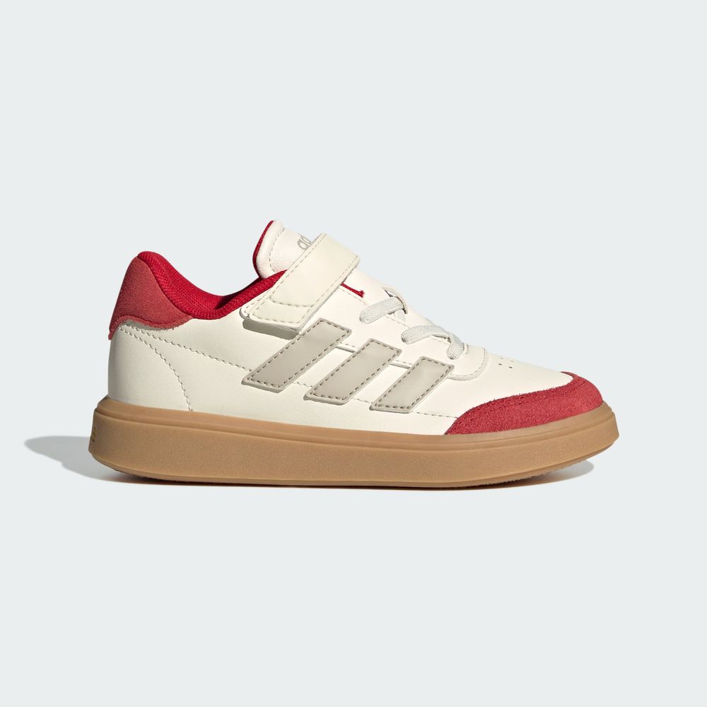 Foto 3 pulgar | Tenis Courtblock Adidas Blanco Niños