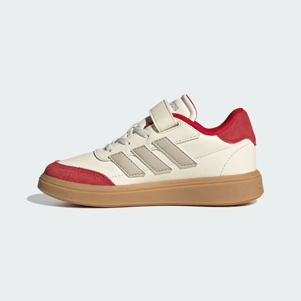 Foto 4 pulgar | Tenis Courtblock Adidas Blanco Niños