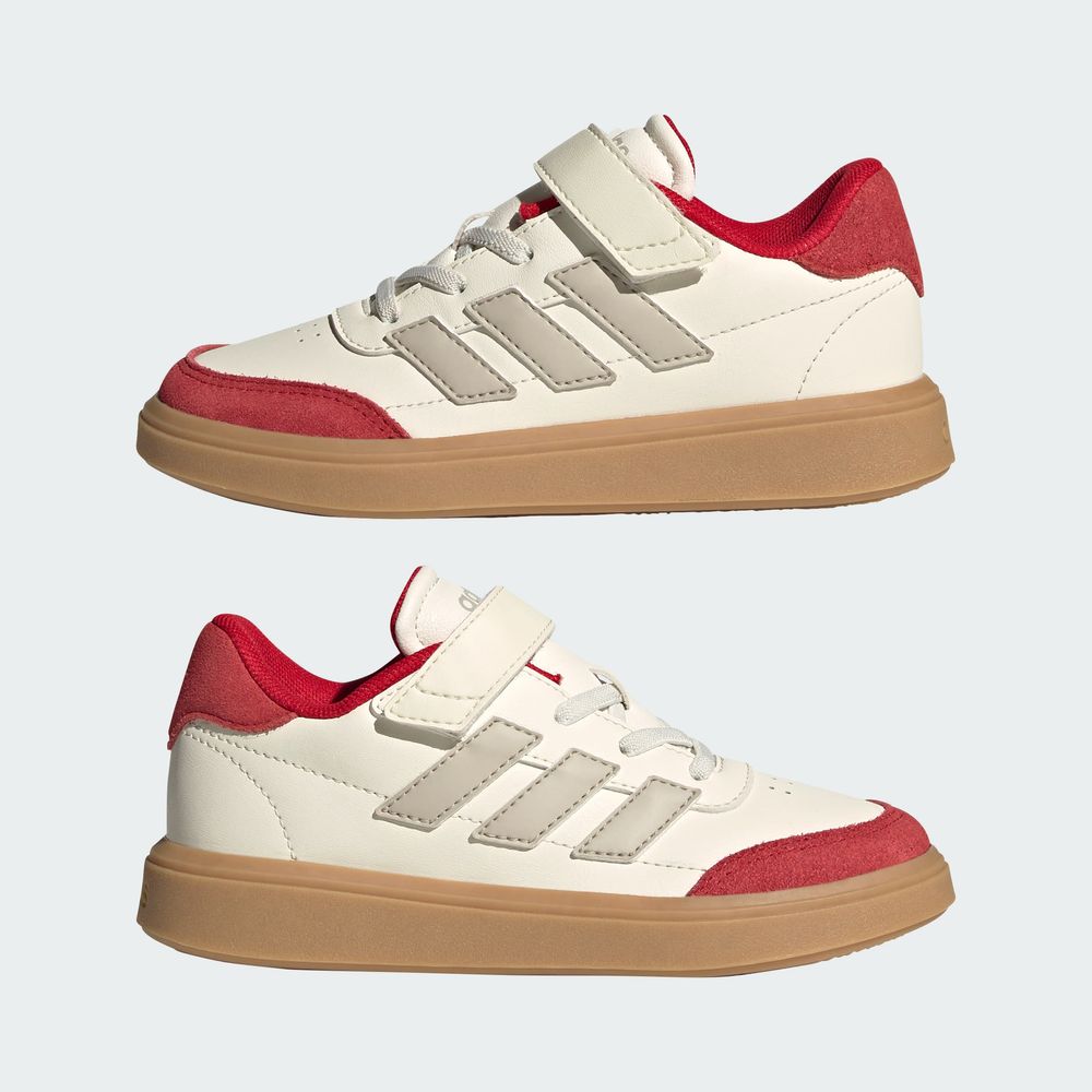 Foto 9 pulgar | Tenis Courtblock Adidas Blanco Niños
