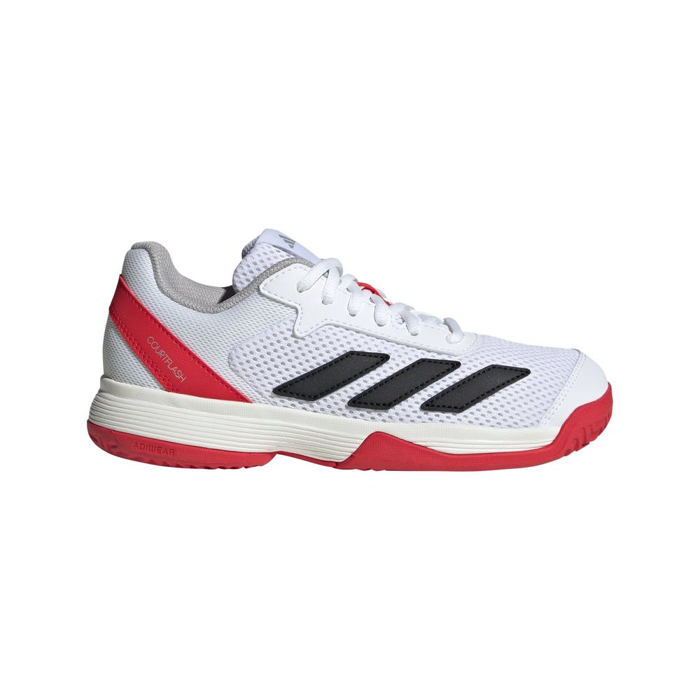 Tenis Courtflash Para Tenis Kids Adidas Blanco Niños