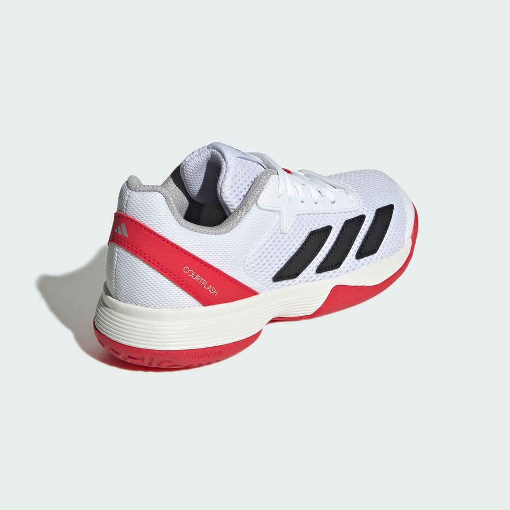 Foto 7 | Tenis Courtflash Para Tenis Kids Adidas Blanco Niños