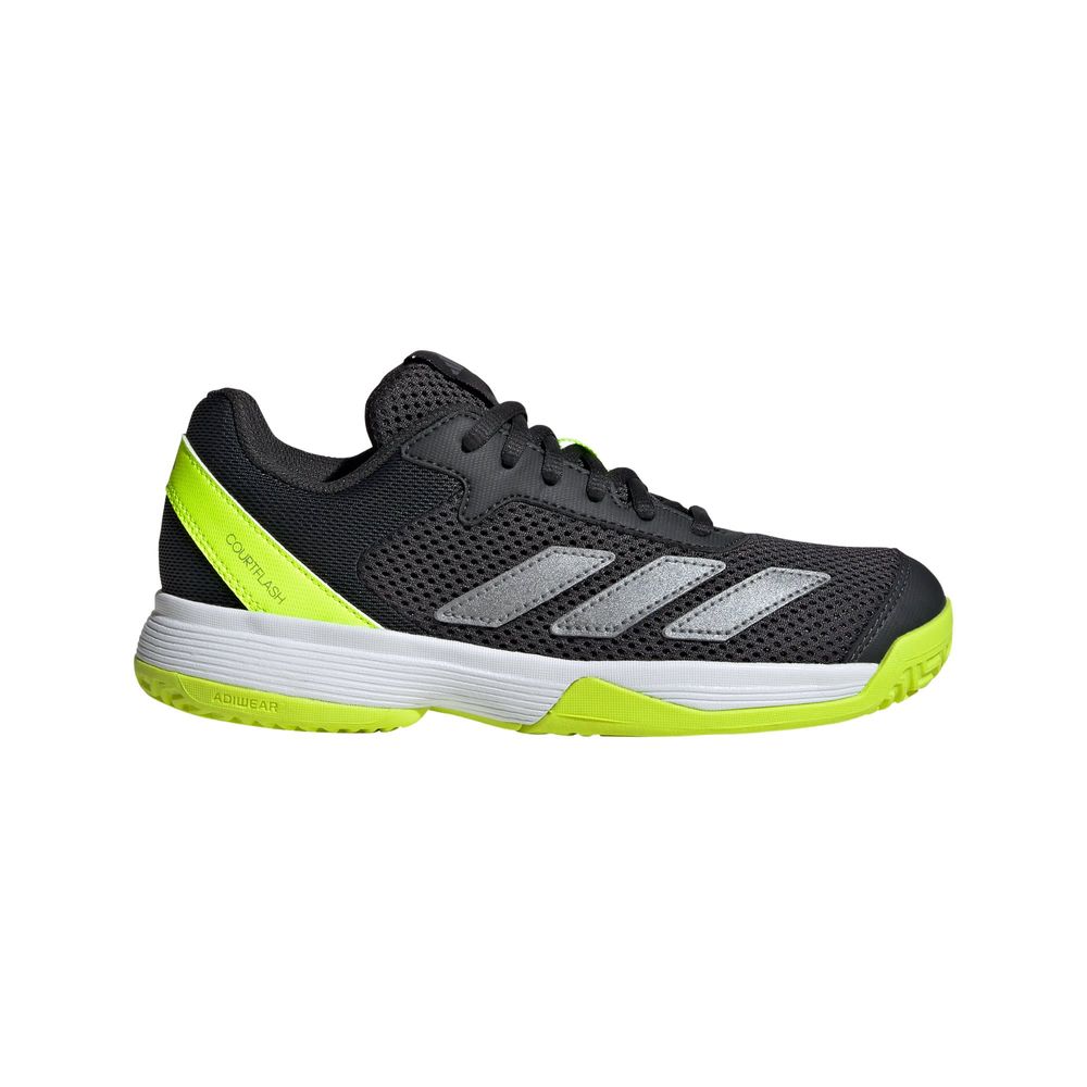Foto 2 pulgar | Tenis Courtflash Para Tenis Kids Adidas Gris Niños